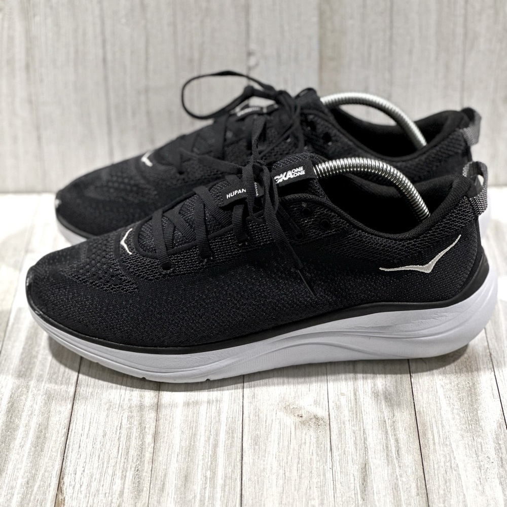 Hoka One One Hupana Flow Women’s Size 10 Black Running Shoes 1102891 BDSD